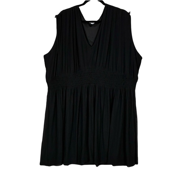 Old Navy Dresses & Skirts - New Old Navy Waist-Defined Sleeveless Tie-Shoulder Smocked Mesh Mini Dress 4X